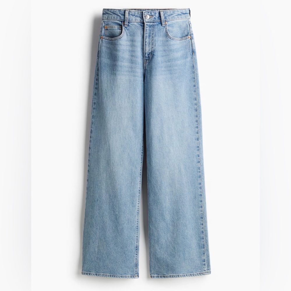 H&M Light Blue Wide Leg Jeans
